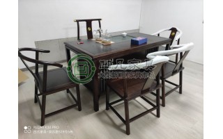 松江新橋鎮(zhèn)送貨完工，實(shí)木茶桌椅，辦公工位